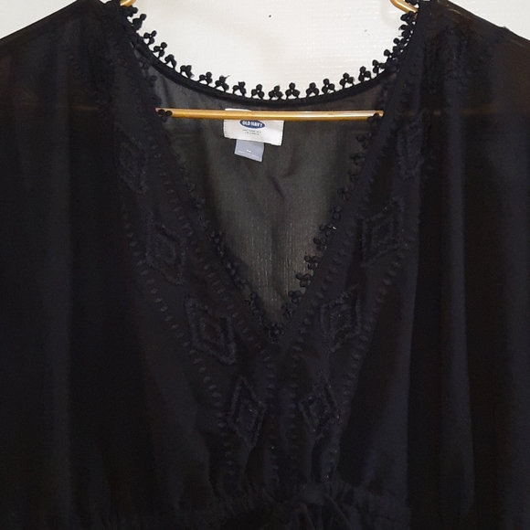 Sheer black bathing suit cover up - Picture 3 of 3